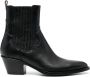 Buttero 55mm leather ankle boots Black - Thumbnail 1