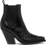 Buttero 90mm leather boots Black - Thumbnail 1