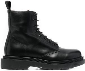 Buttero chunky lace-up boots Black