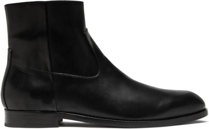 Buttero Floyd leather ankle boots Black