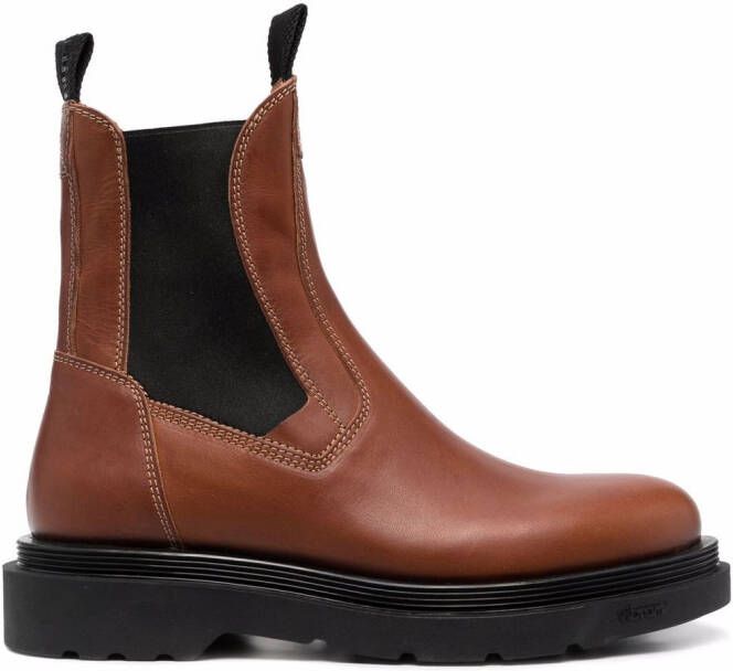 Buttero leather chelsea boots Brown