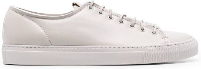 Buttero leather lace-up sneakers Grey