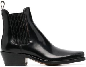 Buttero patent leather ankle boots Black