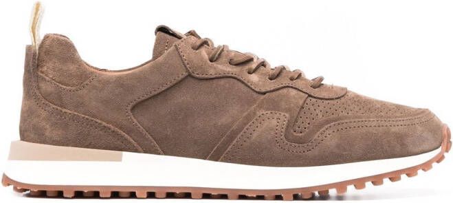 Buttero perforated-detail low-top sneakers Brown