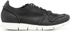 Buttero seam-detail lace-up trainers Black
