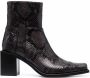 Buttero snakeskin ankle boots Black - Thumbnail 1