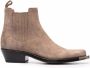 Buttero square-toe suede ankle boots Brown - Thumbnail 1