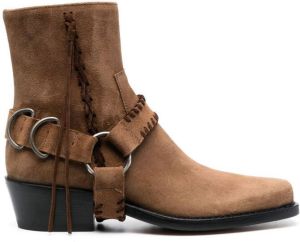 Buttero suede 45mm ankle boots Brown