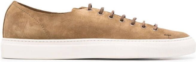 Buttero suede lace-up trainers Neutrals
