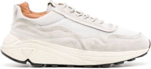 Buttero suede-trim low-top sneakers Grey