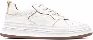 Buttero used-effect low-top trainers White