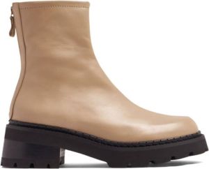 BY FAR Alister leather ankle boots Neutrals