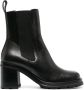 BY FAR ankle-length 80mm leather boots Black - Thumbnail 1