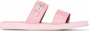 BY FAR Easy leather sandals Pink