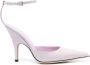 BY FAR Eliza 75mm pointed-toe pumps Purple - Thumbnail 1