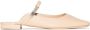 BY FAR Etta grained leather mules Neutrals - Thumbnail 1