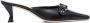 BY FAR Evelyn leather mules Black - Thumbnail 1