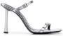 BY FAR Flick 90mm metallic leather sandals Silver - Thumbnail 1