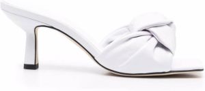 BY FAR Lami knot-strap sandals White