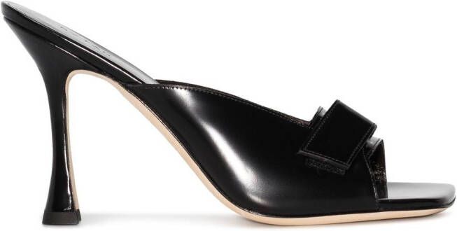 BY FAR open-toe stiletto-heel sandals Black