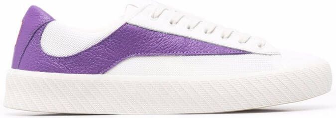 BY FAR panelled lace-up sneakers White
