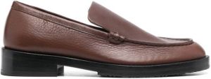 BY FAR Rafael leather loafers Brown