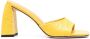 BY FAR Romy 95mm mule sandals Yellow - Thumbnail 1