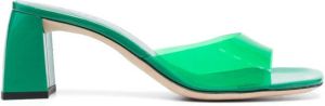 BY FAR Romy transparent-strap sandals Green