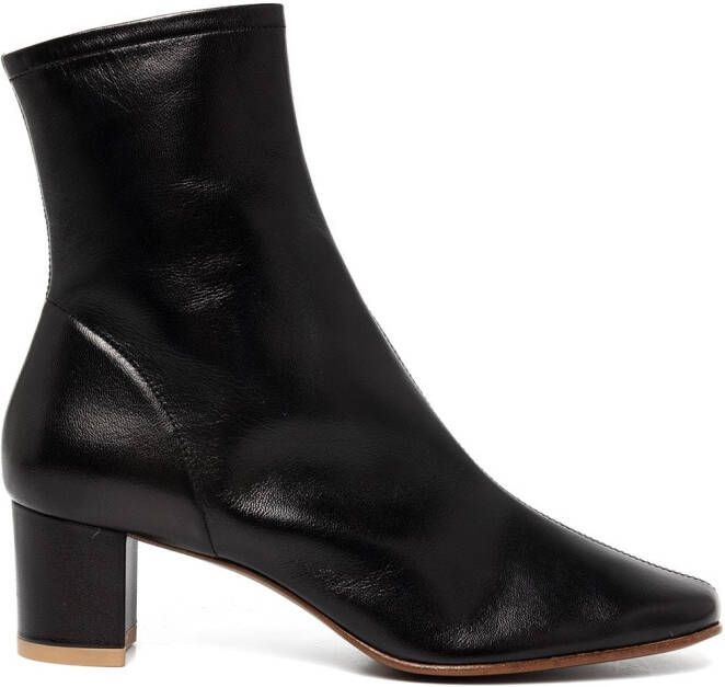 BY FAR Sofia 50mm ankle boots Black