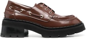 BY FAR Stanley 50mm platform loafers Brown