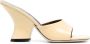 BY FAR Tais 85mm patent-leather mules Yellow - Thumbnail 1