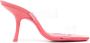 BY FAR transparent-strap 95mm heel mules Pink - Thumbnail 1