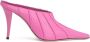 BY FAR Trish 100mm leather mules Pink - Thumbnail 1