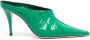 BY FAR Trish 100mm patent leather mules Green - Thumbnail 1