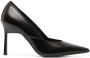 Calvin Klein 95mm pointed leather pumps Black - Thumbnail 1