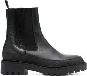 Calvin Klein elasticated side-panel boots Black