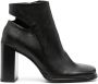 Calvin Klein Jeans 100mm square-toe leather boots Black - Thumbnail 1