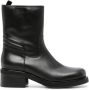 Calvin Klein Jeans 55mm leather Biker boots Black - Thumbnail 1