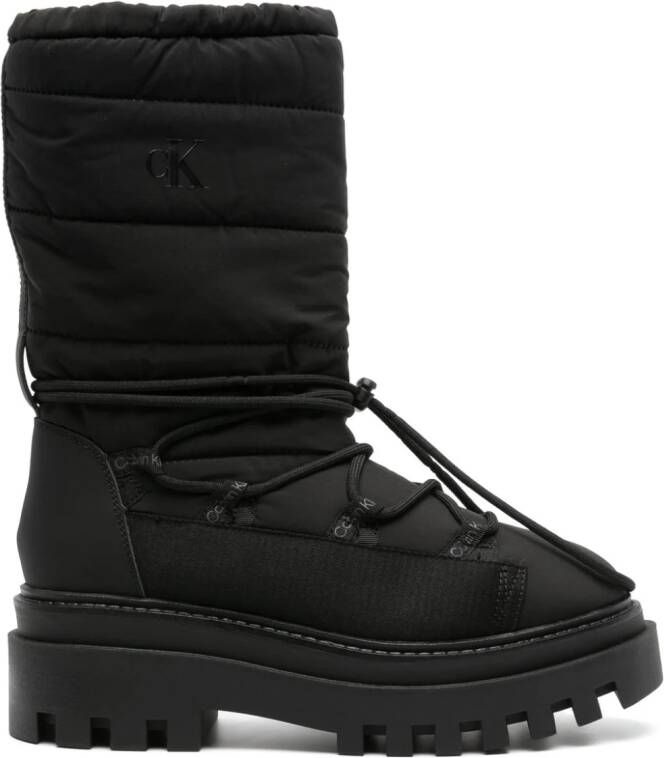 Calvin Klein Jeans 65mm logo-print snow boots Black
