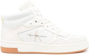 Calvin Klein Jeans debossed-logo high-top sneakers White