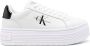 Calvin Klein Jeans embossed-logo leather sneakers White - Thumbnail 1