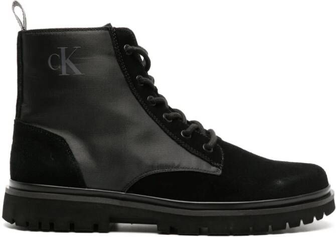 Calvin Klein Jeans Eva panelled ankle boots Black