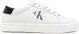 Calvin Klein Jeans logo-embossed leather sneakers White - Thumbnail 1