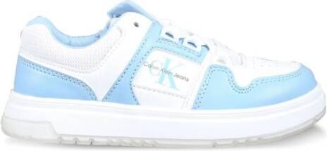 Calvin Klein Kids logo-print panelled sneakers Blue