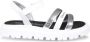 Calvin Klein Kids logo-print strappy sandals White - Thumbnail 1