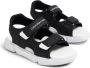 Calvin Klein Kids logo-print touch-strap sandals Black - Thumbnail 1