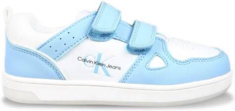 Calvin Klein Kids logo-print touch-strap sneakers Black