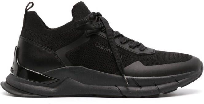 Calvin Klein lace-up mesh sneakers Black