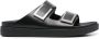 Calvin Klein leather buckle sandals Black - Thumbnail 1