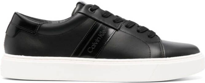 Calvin Klein leather low-top sneakers Black